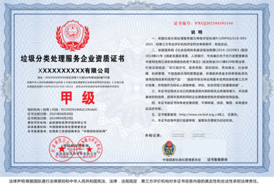 城市垃圾分类处理运营服务 资质认证办理与专业网站设计指南